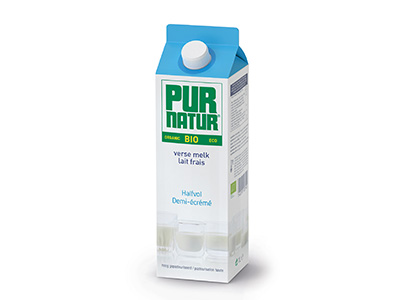 Pur Natur Fresh semi-skimmed organic milk 1L