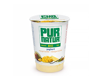 Pur Natur Iogurte orgânico de Manga e Baunilha 500g