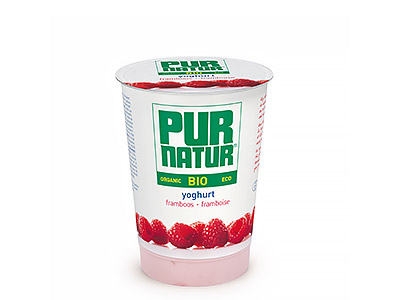 Pur Natur Raspberry organic yogurt 500g