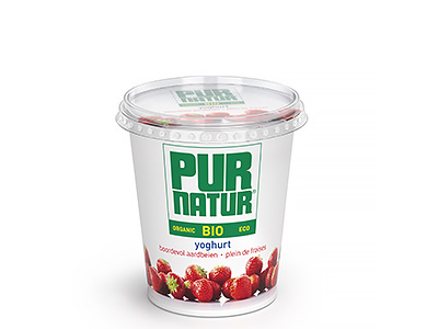 Pur Natur Fruit yogurt full of strawberries 700g