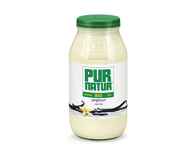 Pur Natur Yoghurt vanille 500g in glas